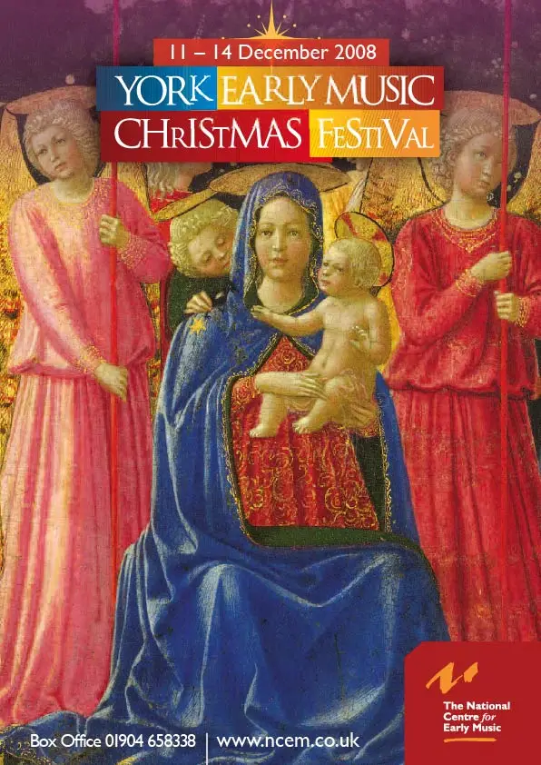 York Early Music Christmas Festival 2008 brochure design