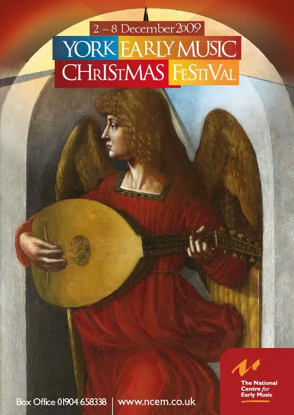 York Early Music Christmas Festival 2009 brochure design