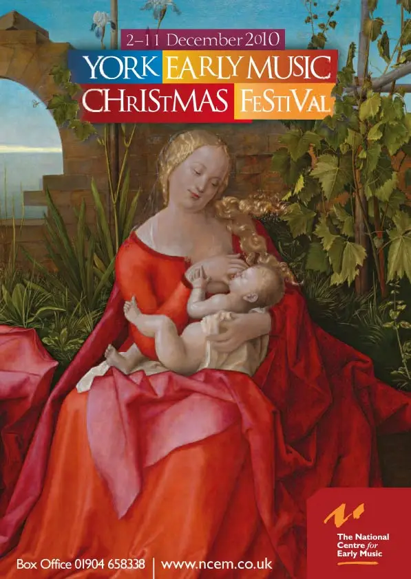 York Early Music Christmas Festival 2010 brochure design