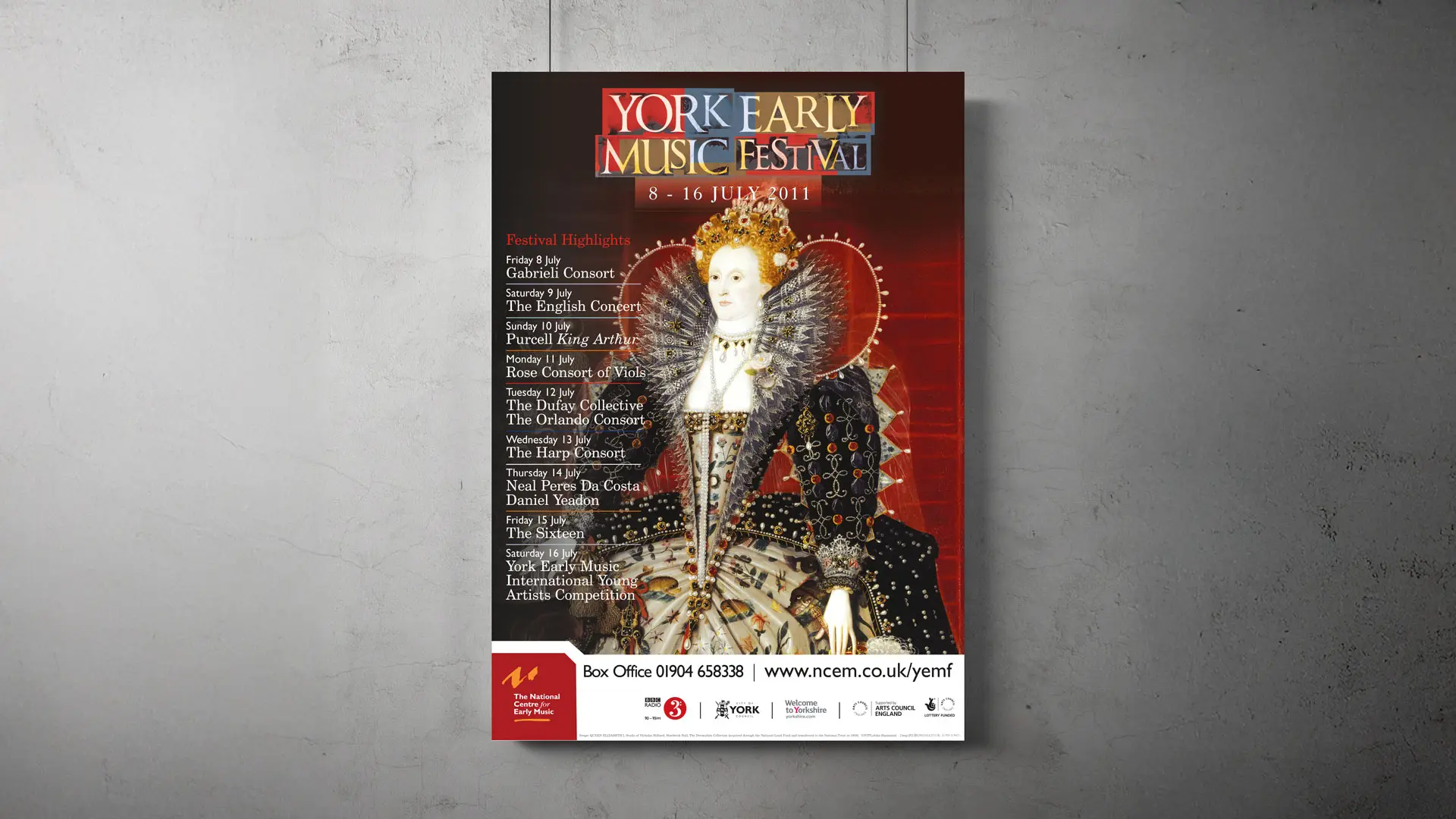 York Early Music Festival 2011 poster design