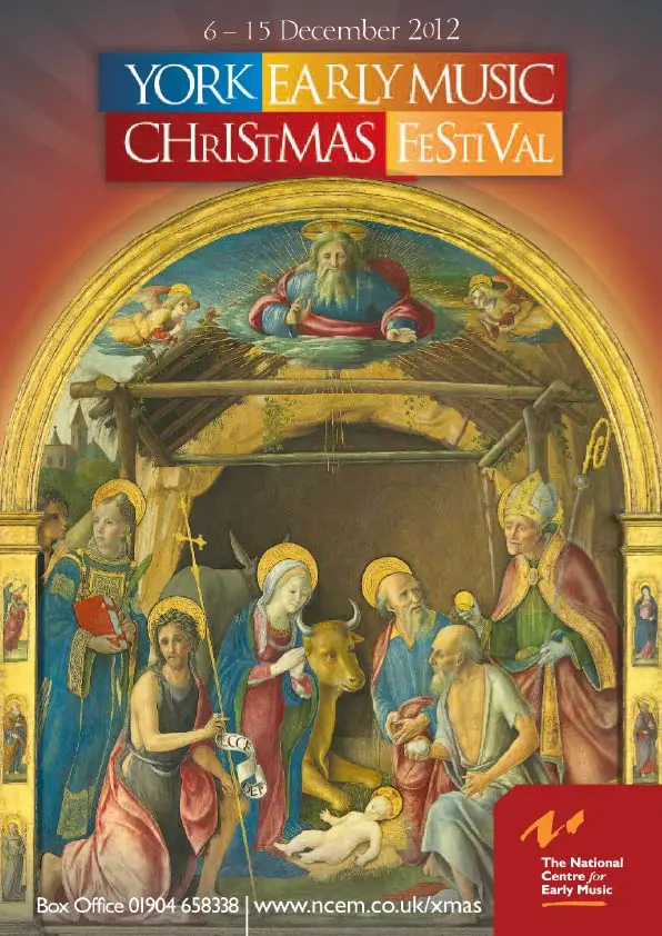 York Early Music Christmas Festival 2012 brochure design