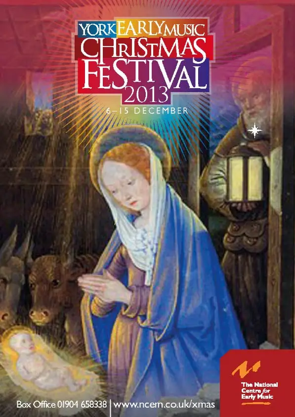 York Early Music Christmas Festival 2013 brochure design