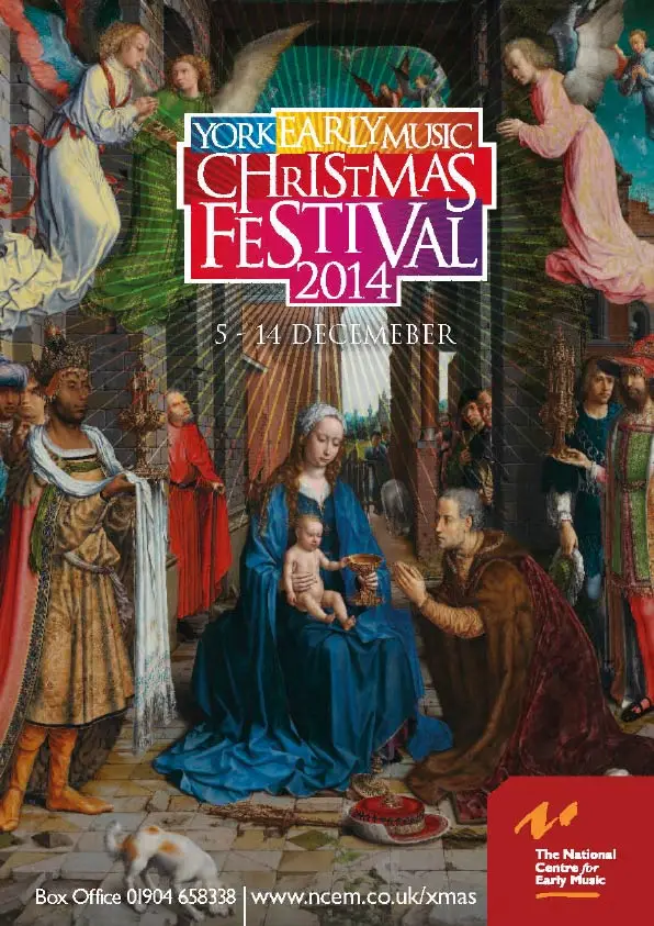 York Early Music Christmas Festival 2014 brochure design