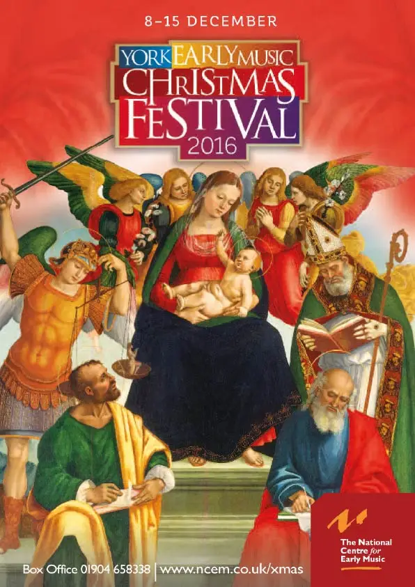 York Early Music Christmas Festival 2016 brochure design