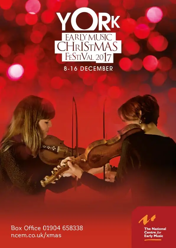 York Early Music Christmas Festival 2017 brochure design