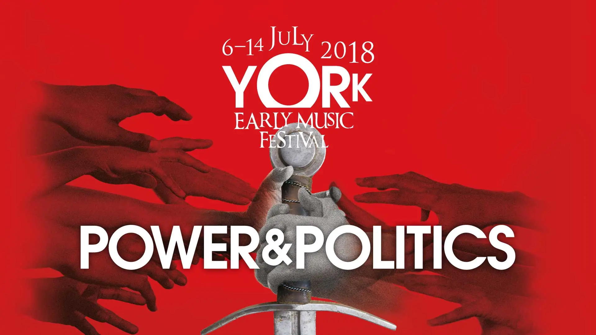 Yokr Early Music Festival 2018 Power and Politics identity design