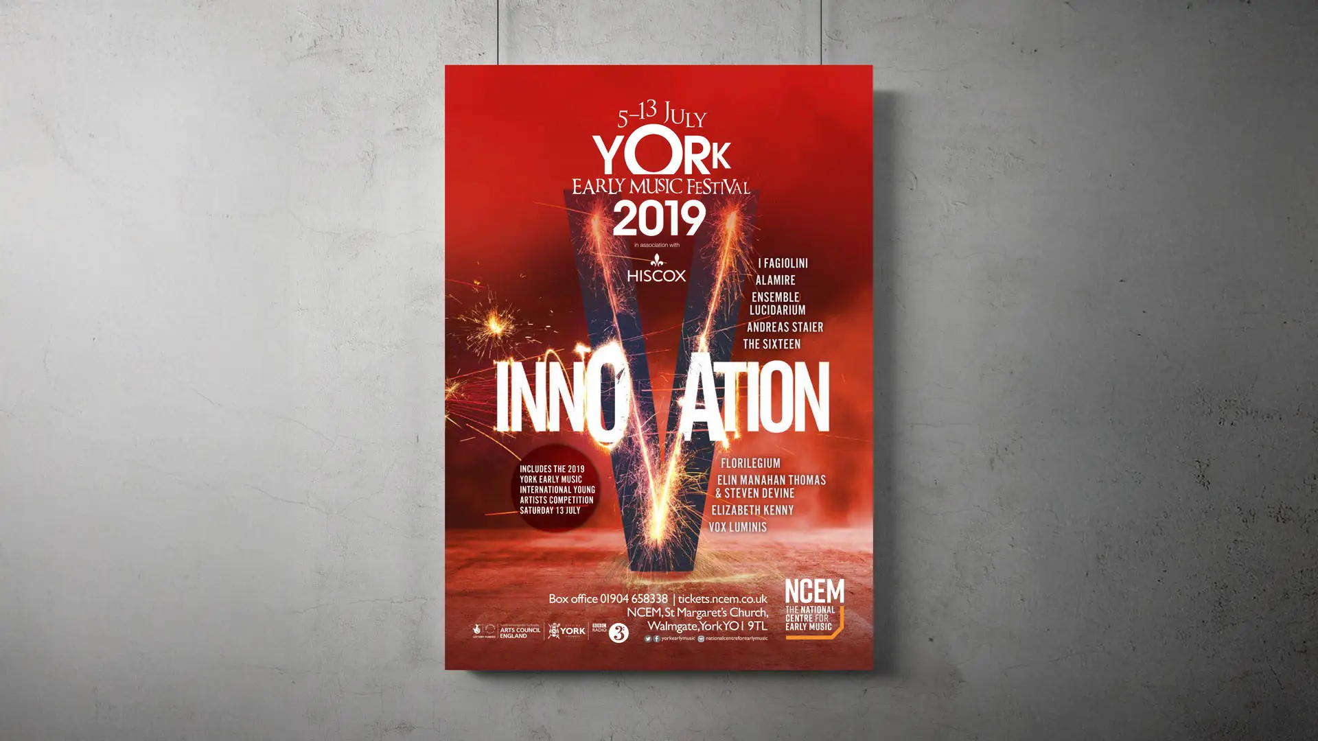 York Early Music Festival 2019 Innovation poster design