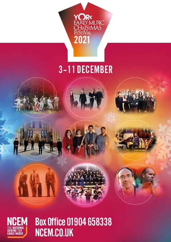 York Early Music Christmas Festival 2021 brochure design