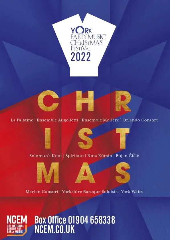 York Early Music Christmas Festival 2022 Brochure design