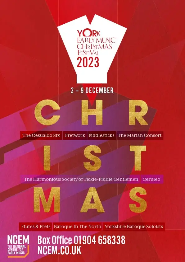 York Early Music Christmas Festival 2023 Brochure design