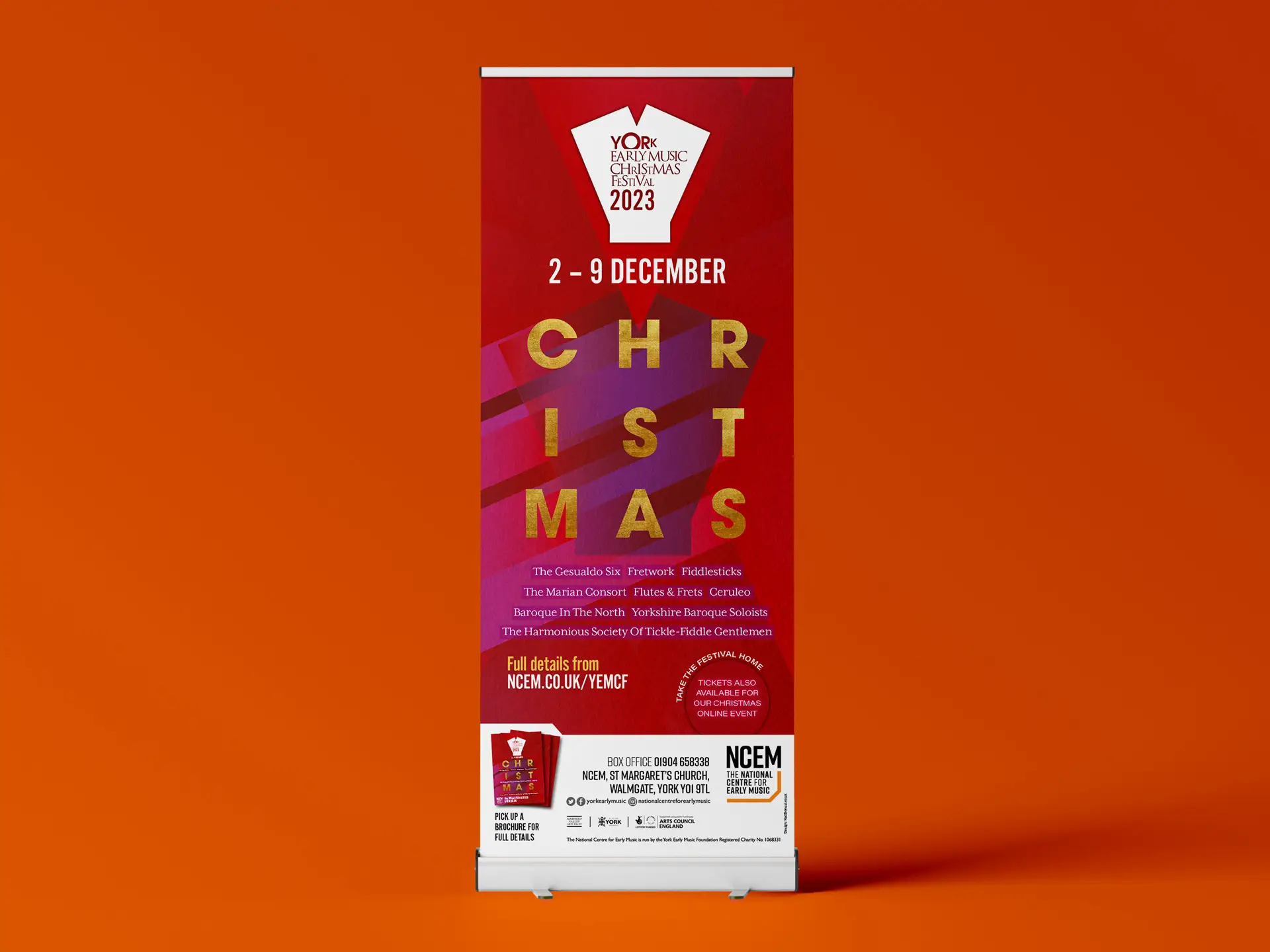 York Early Music Christmas Festival roller banner 2023