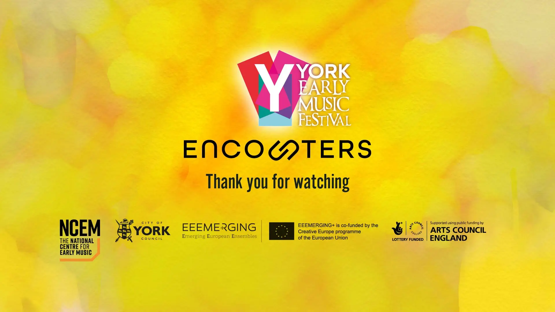 York Early Music Festival 2021 End Screen Title design