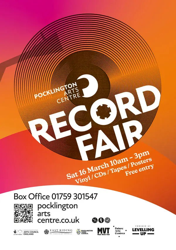 Pocklington Arts Centre Record Fair Poster