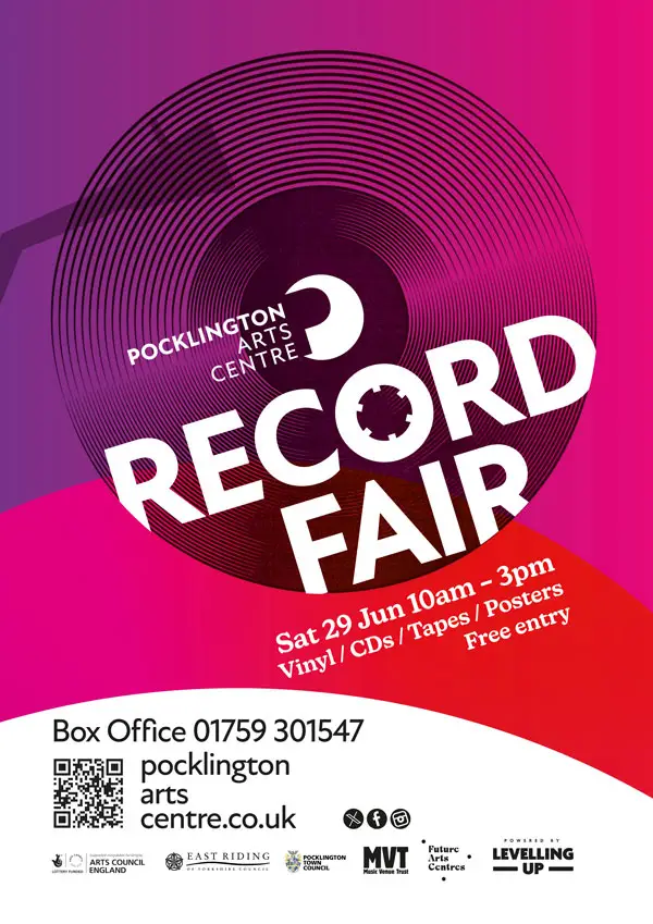 Pocklington Arts Centre Record Fair Poster