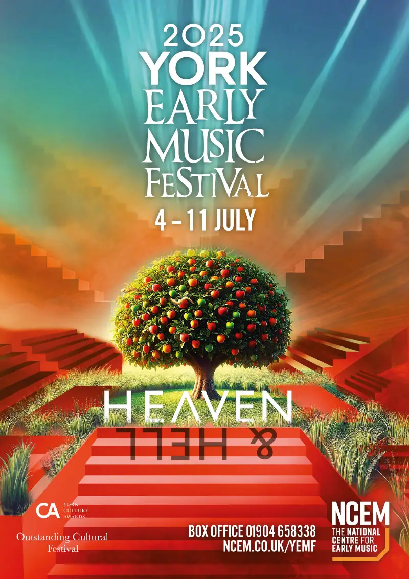 York Early Music Festival 2025 Heaven and Hell brochure cover design