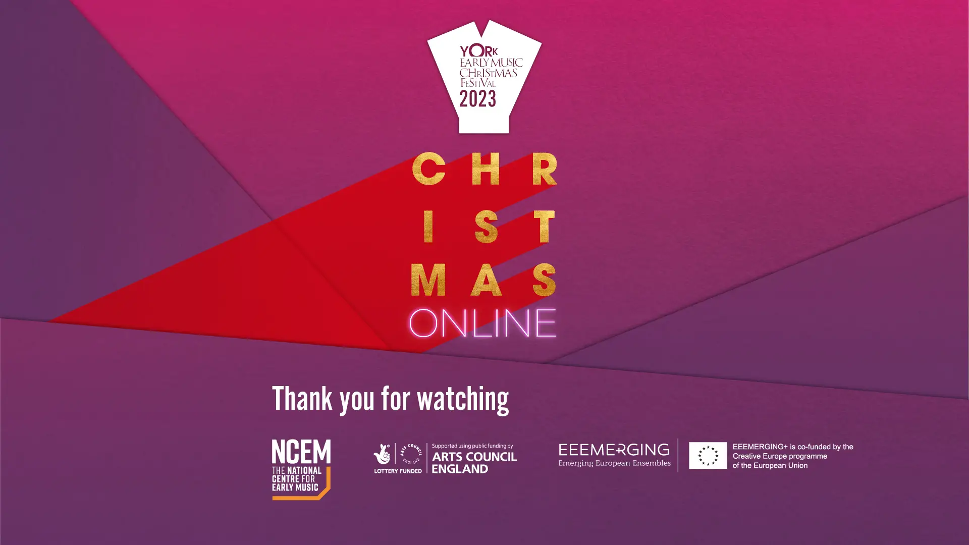 York Early Music Christmas Festival 2023 Screen Titles