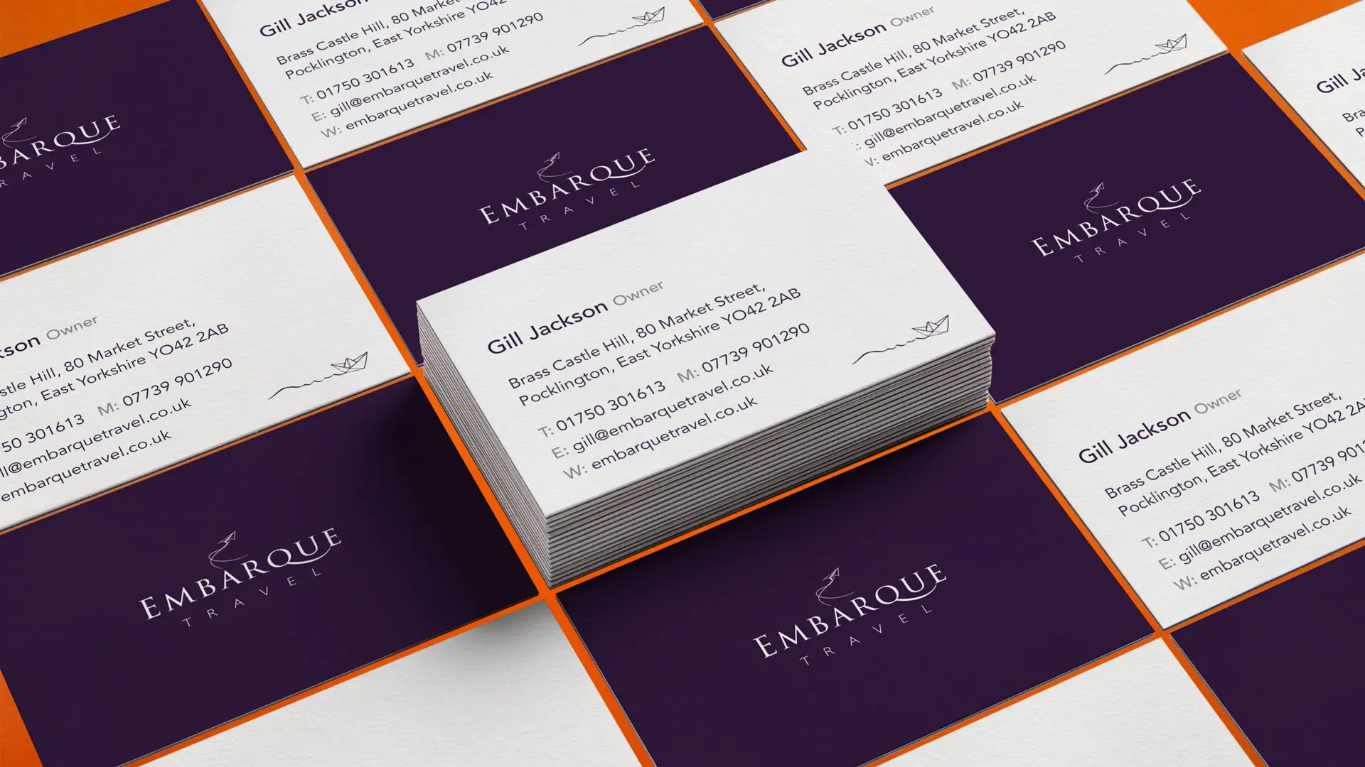Embarque Travel Business Card design