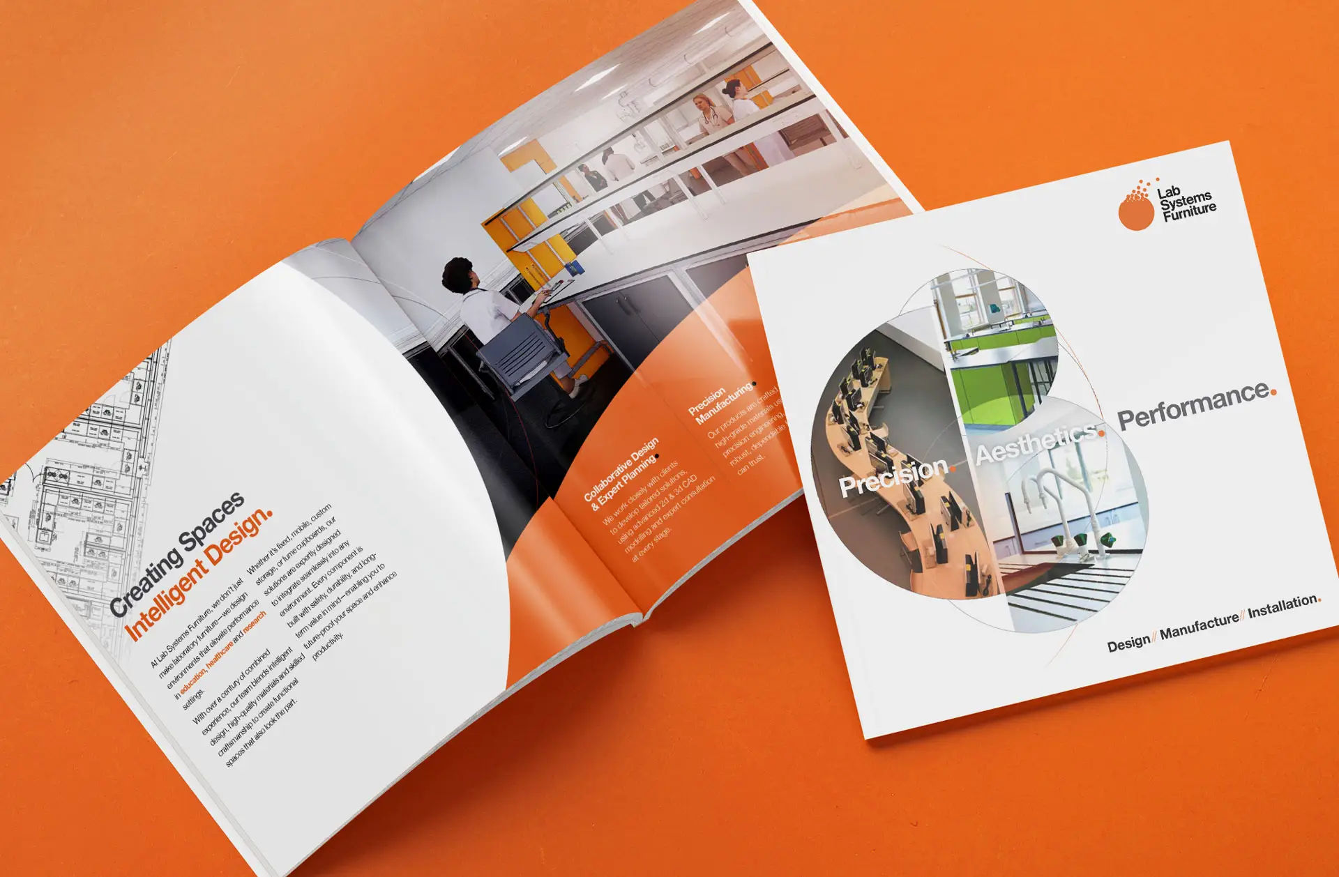 Lab Systems Furniture Brochure design