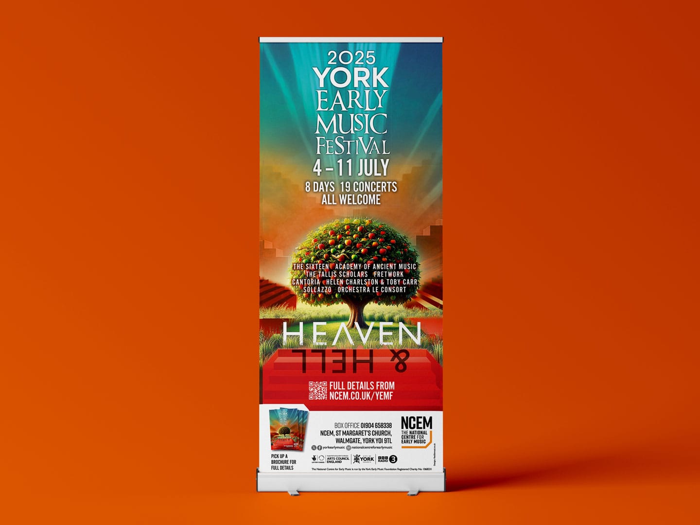 York Early Music Festival 2025 Roller Banner design