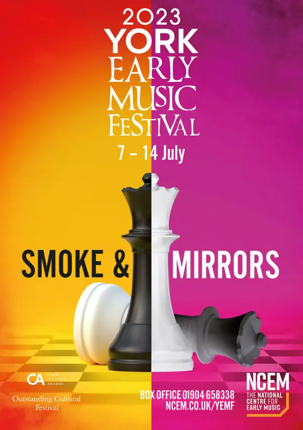York Early Music Festival 2023 Smoke & Mirrors Brochure cover design