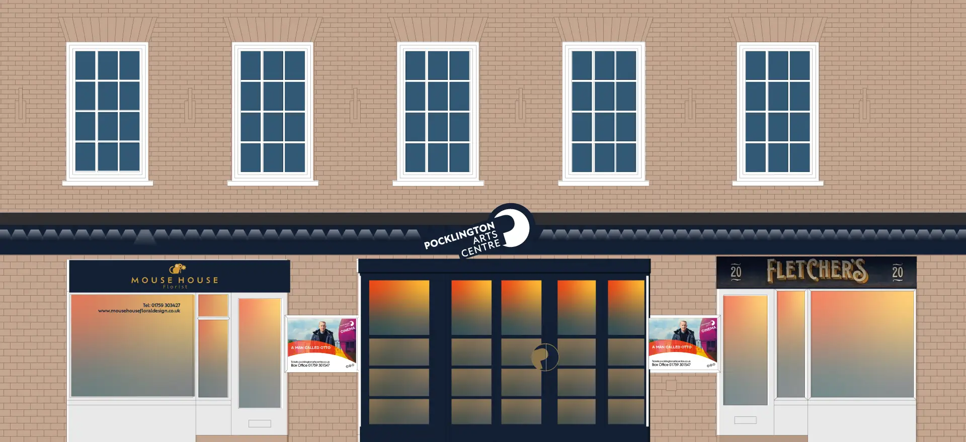 Pocklington Arts Centre Fascia Signage Design