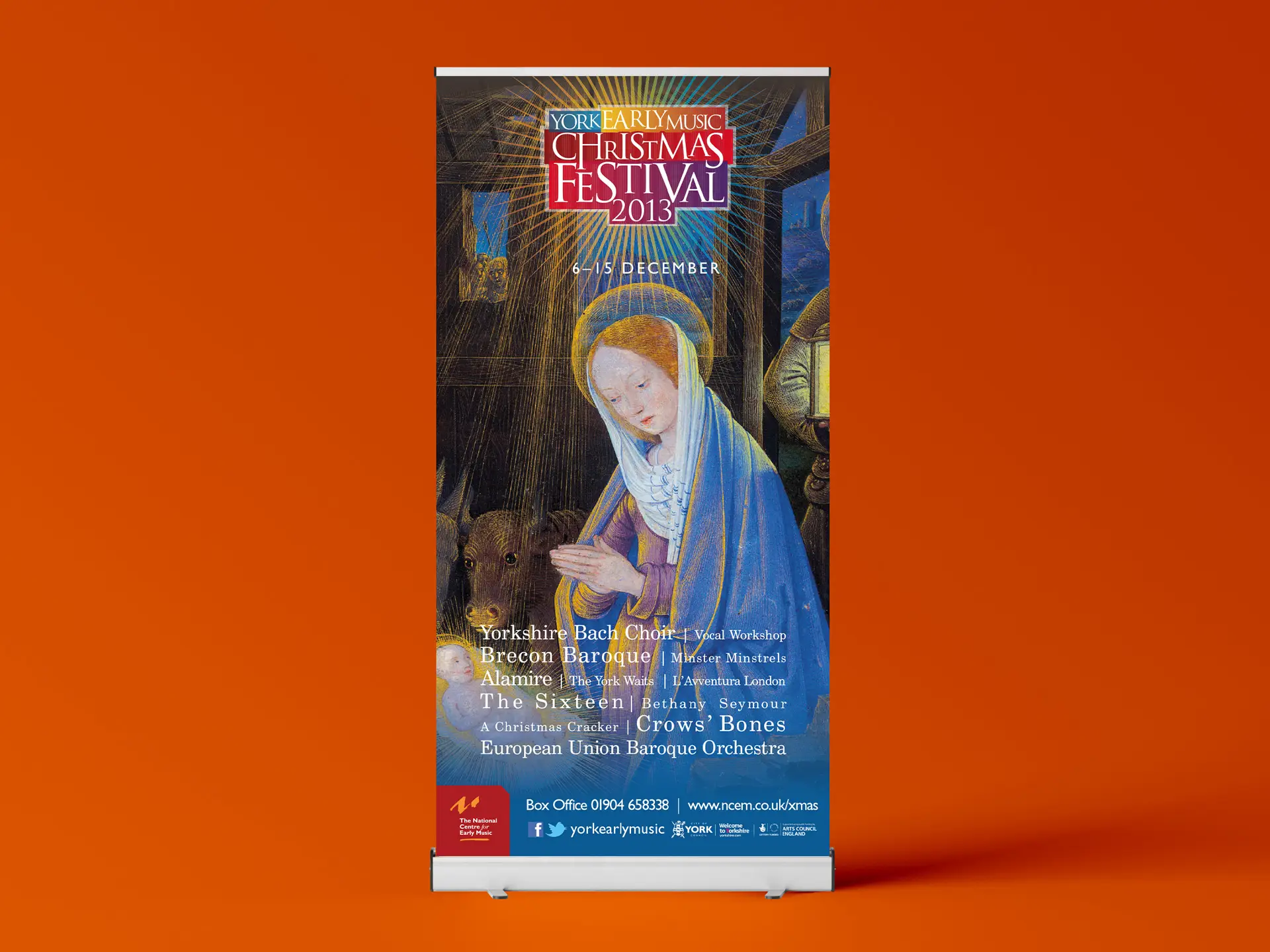 York Early Music Christmas Festival 2013 roller banner design