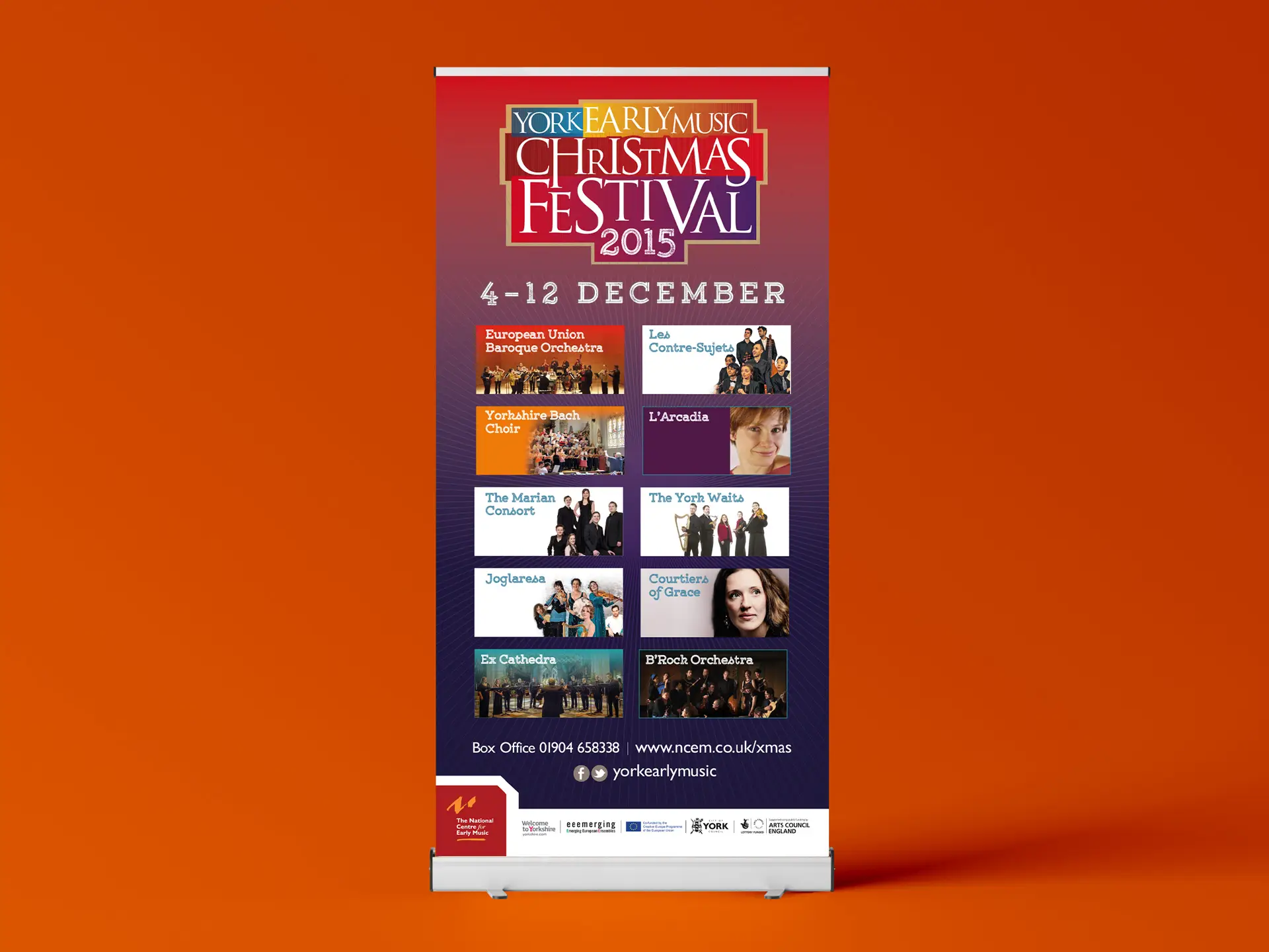 York Early Music Christmas Festival roller banner 2015