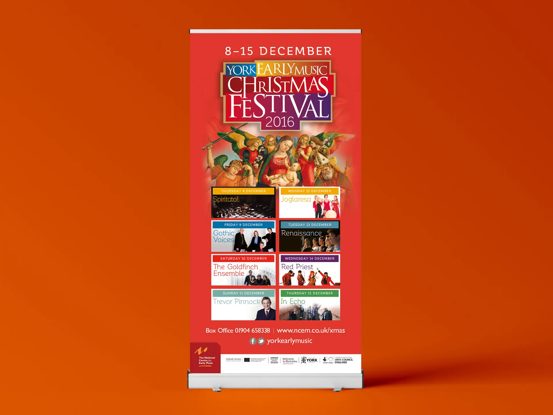 York Early Music Christmas Festival roller banner 2016
