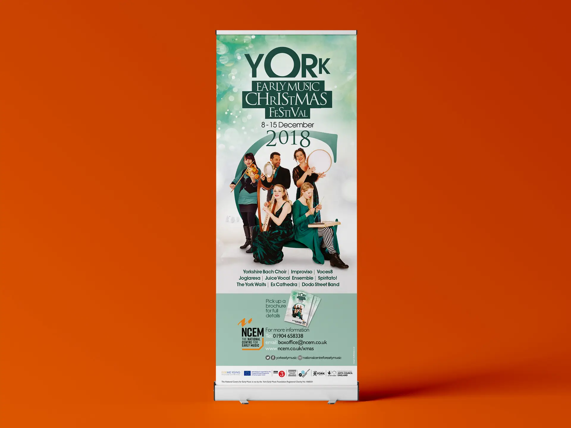 York Early Music Christmas Festival roller banner 2018