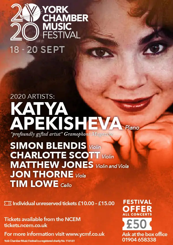 York Chamber Music Festival poster 2020