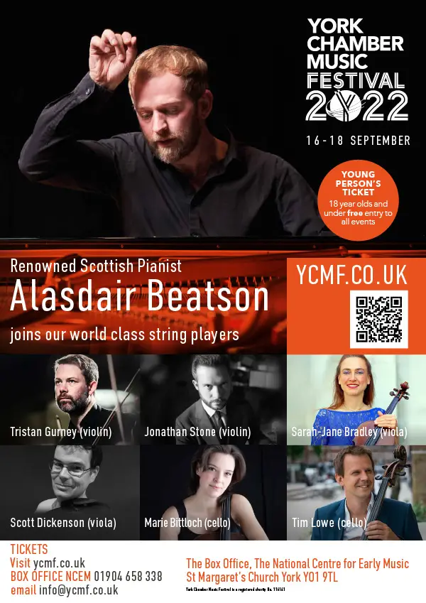 York Chamber Music Festival poster 2022