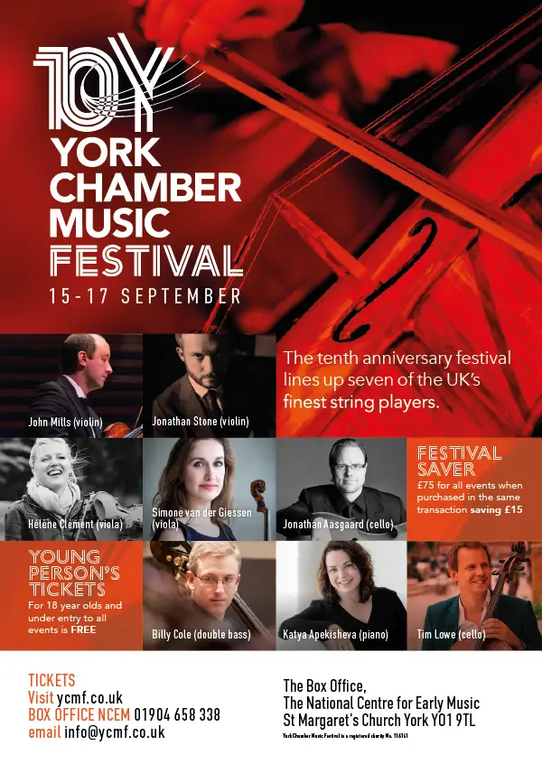 York Chamber Music Festival poster 2024