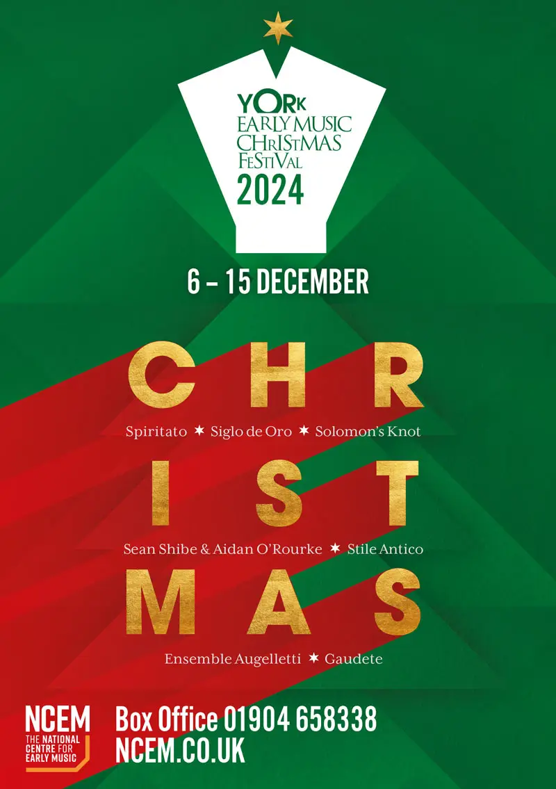 York Early Music Christmas Festival 2024 Brochure design