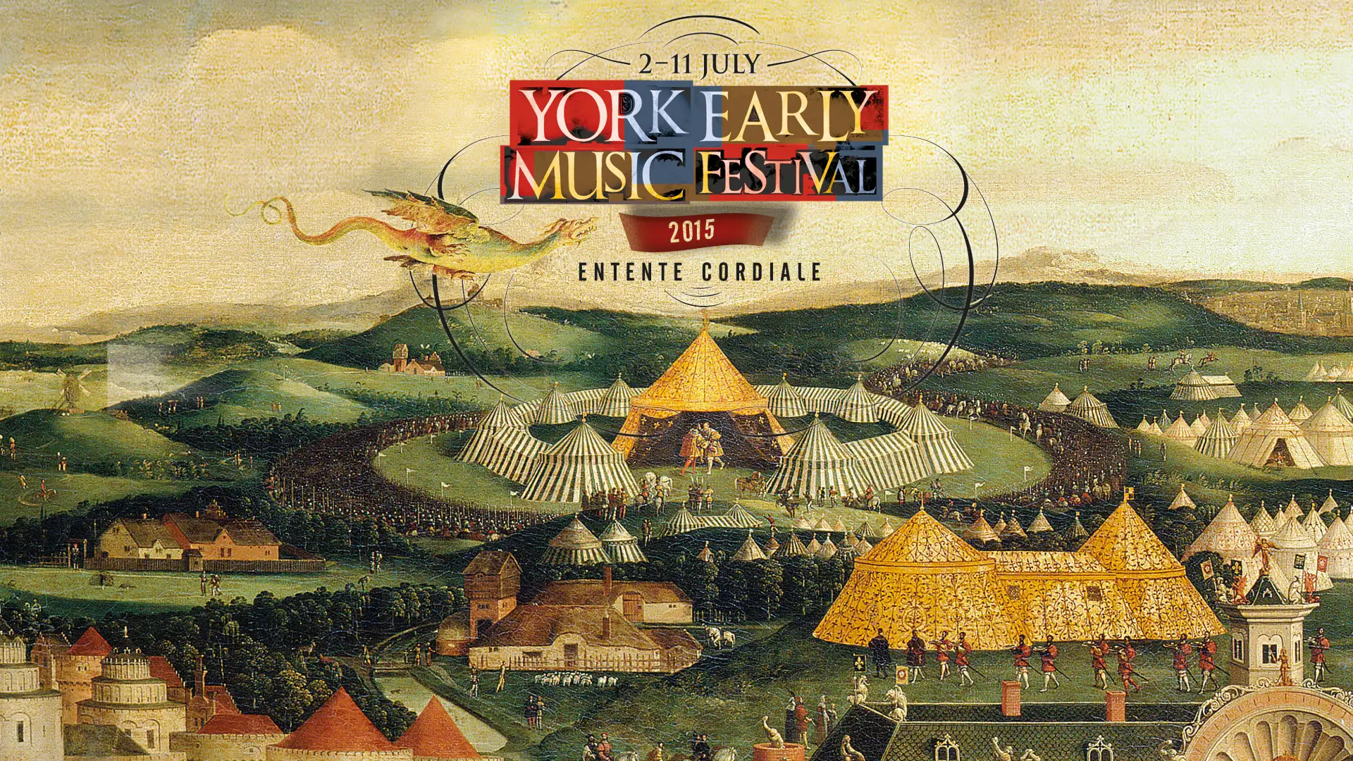 York Early Music Festival F2015 Entente Cordiale identity design