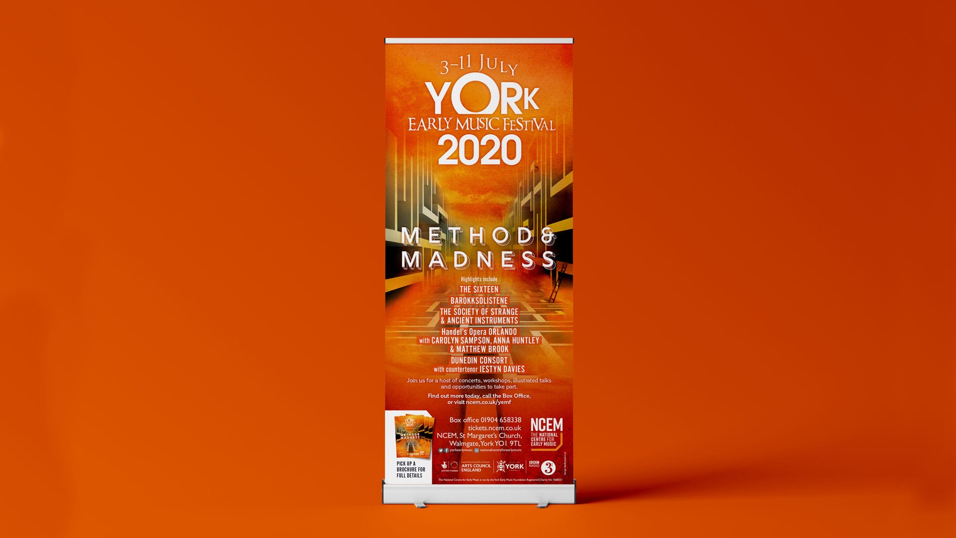 York Early Music Festival 2020 roller banner design