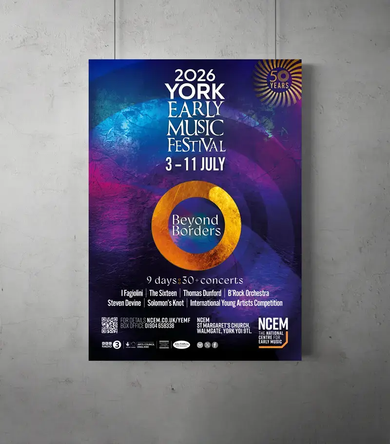 York Early Music Festival 2026 poster design