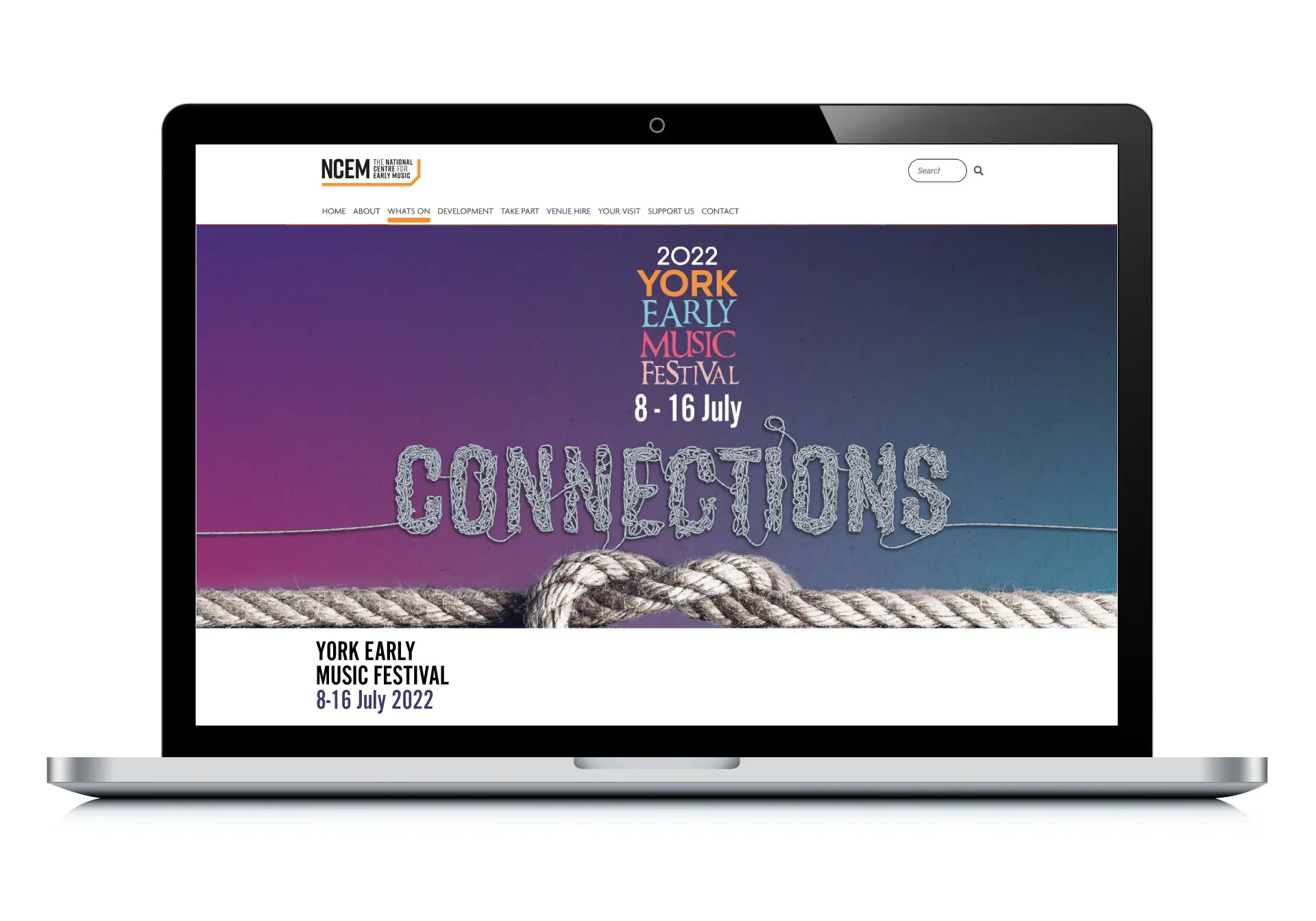 York Early Music Festival 2022 website design