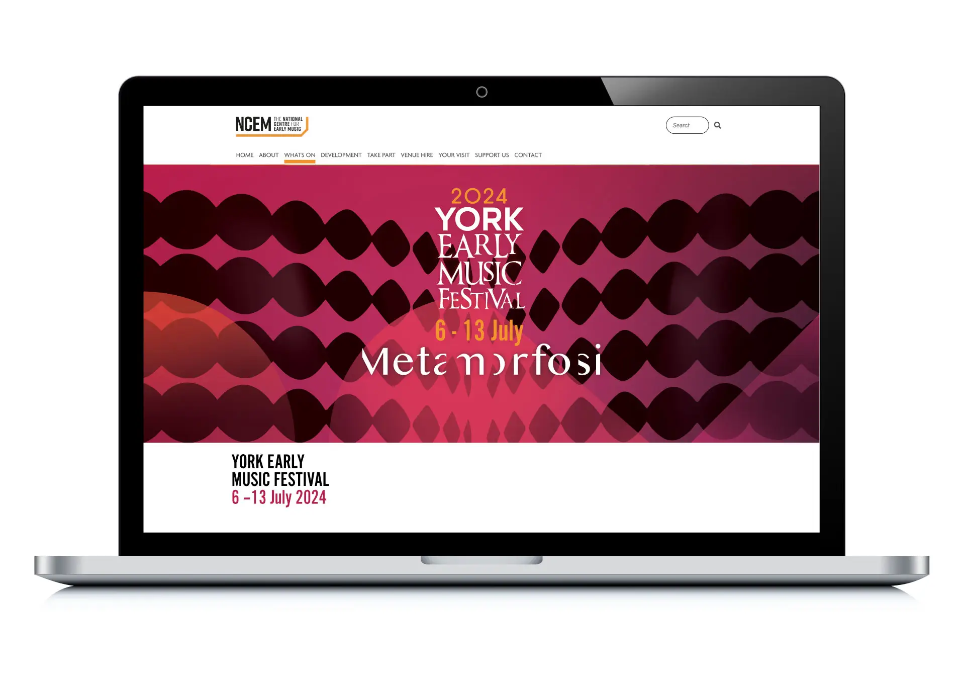 York Early Music Festival 2024 website design