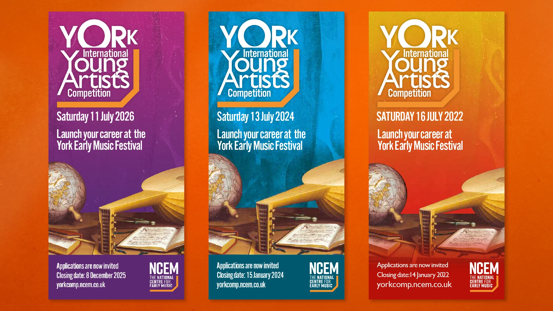 York International Young Artists Competition Flyers
