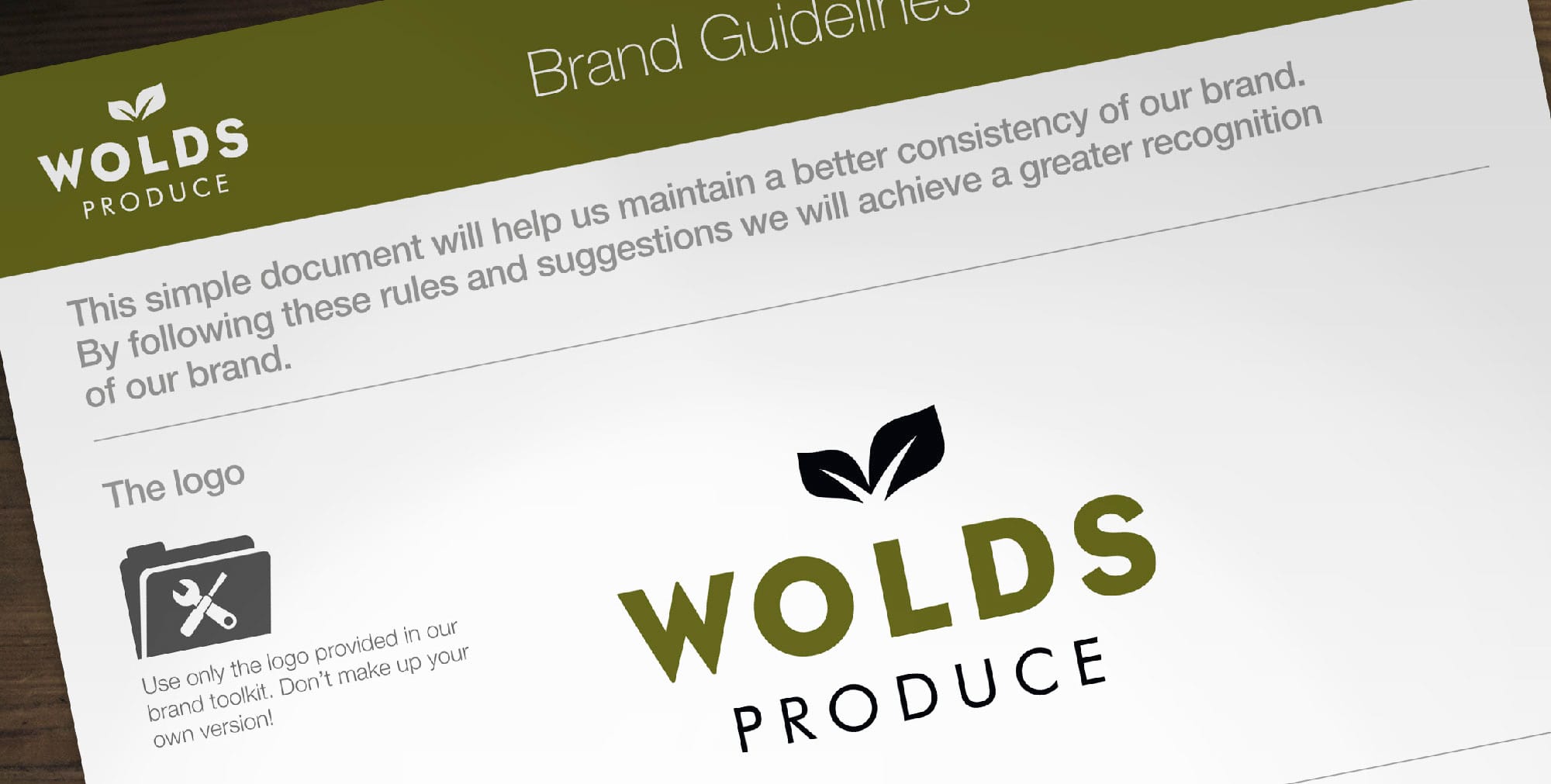 Wolds Produce design guide