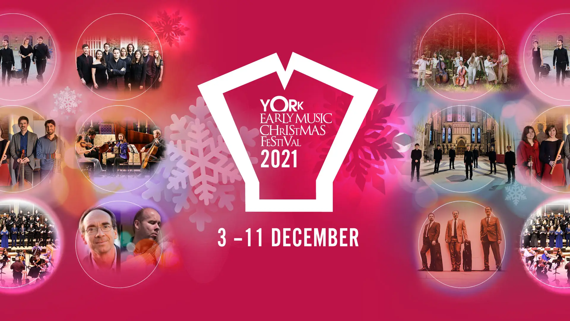 York Early Music Christmas Festival 2021 Identity design