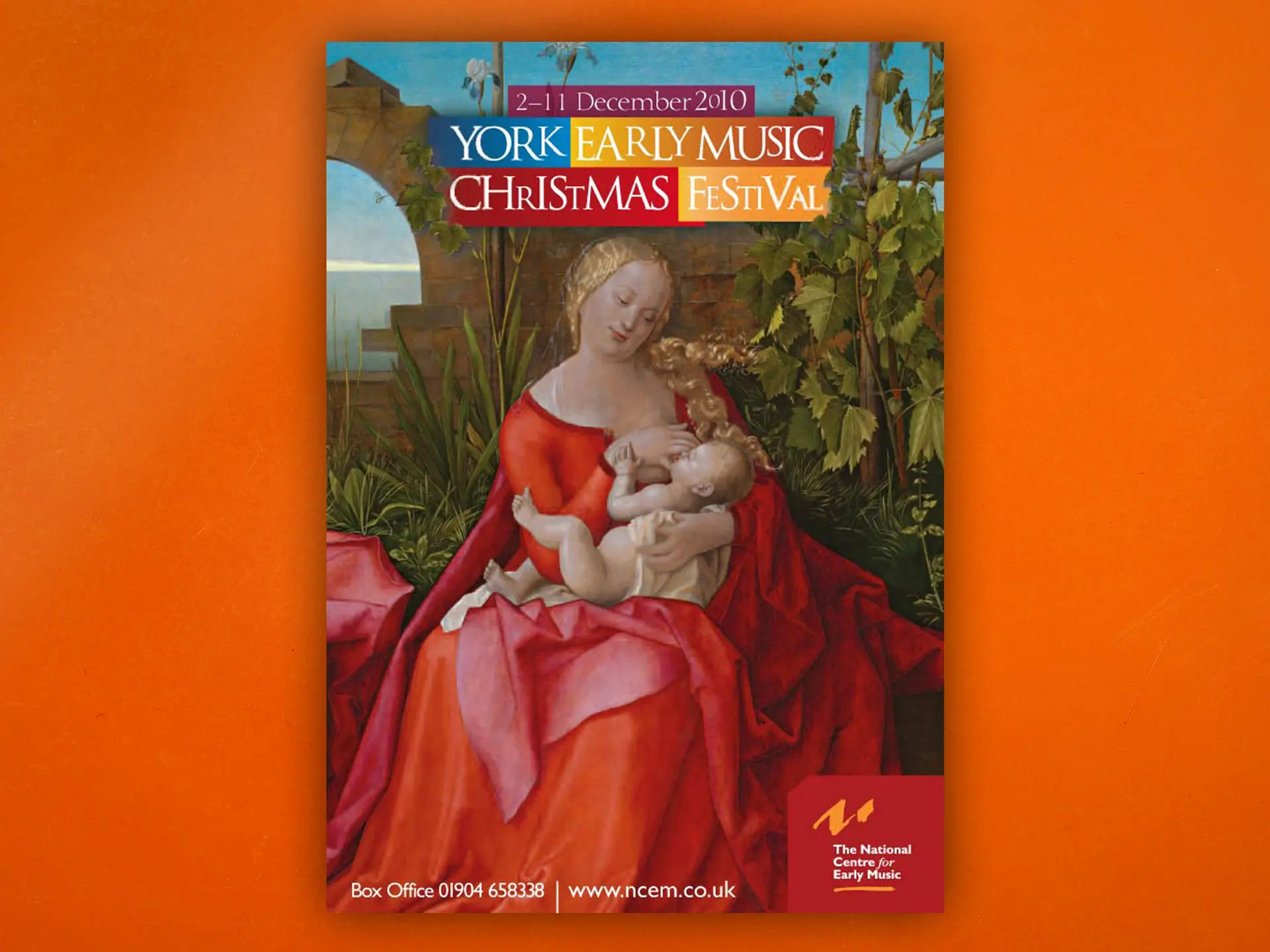 York Early Music Christmas Festival 2010 brochure design