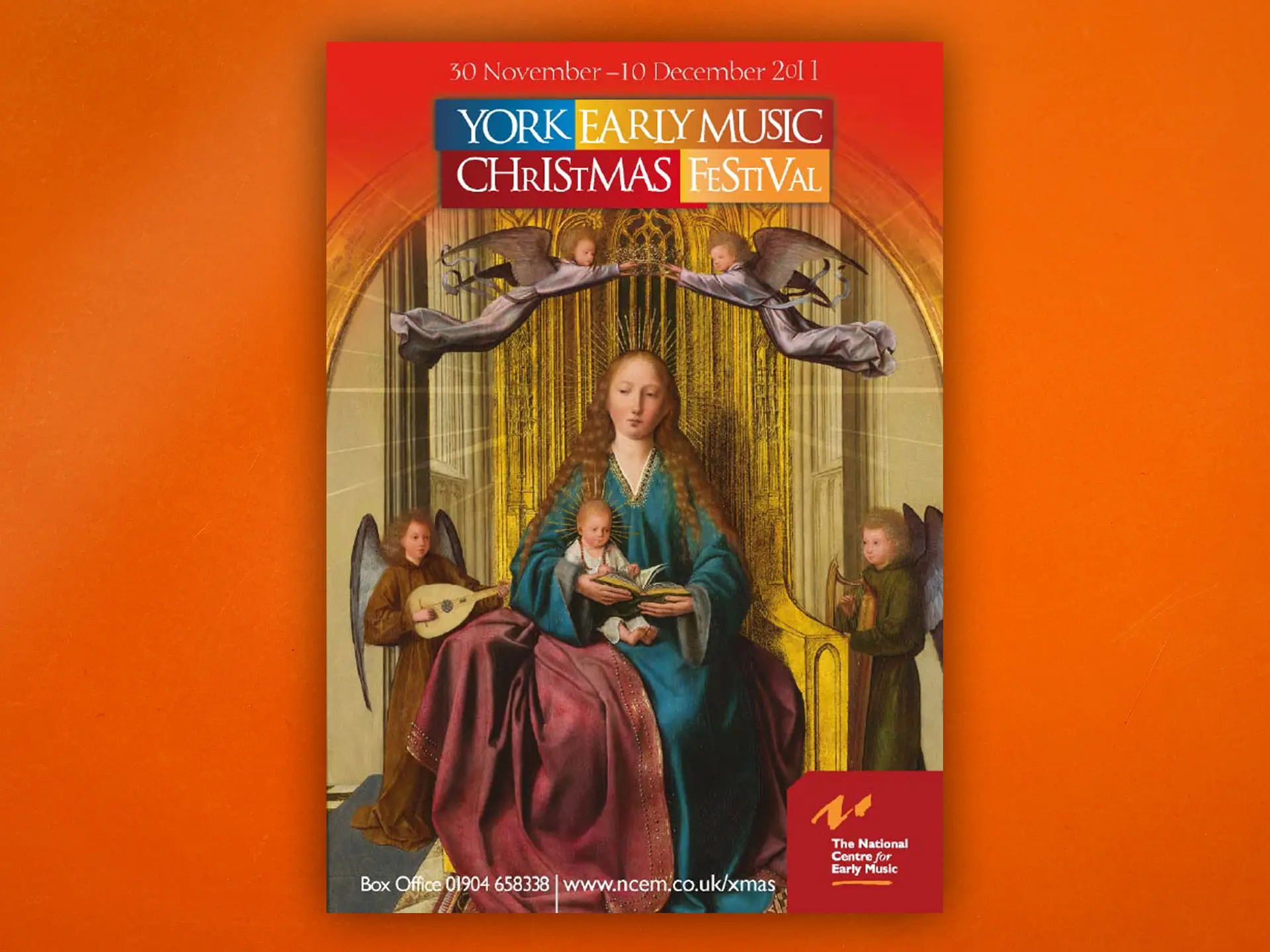 York Early Music Christmas Festival 2011 brochure design