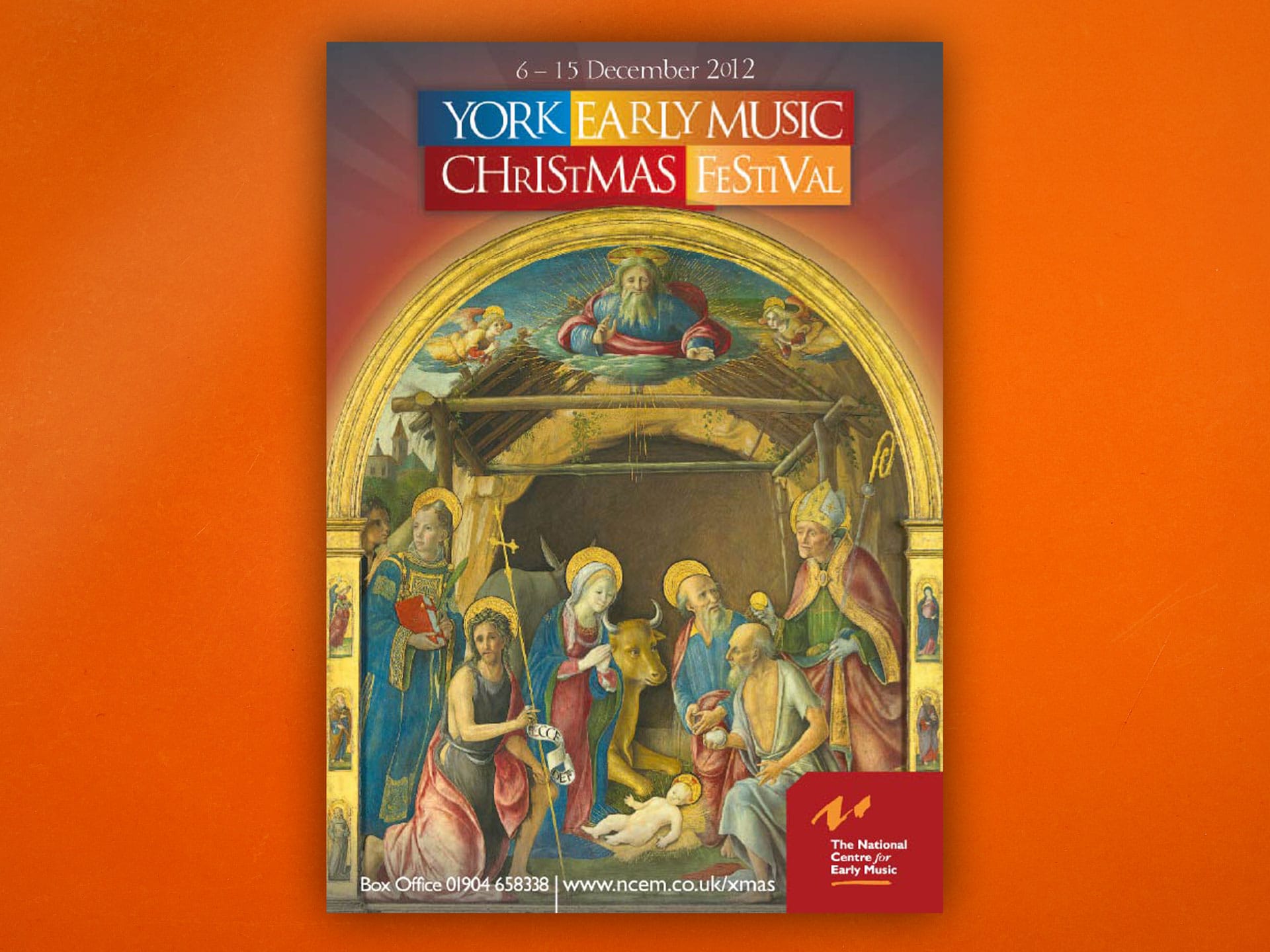 York Early Music Christmas Festival 2012 brochure design