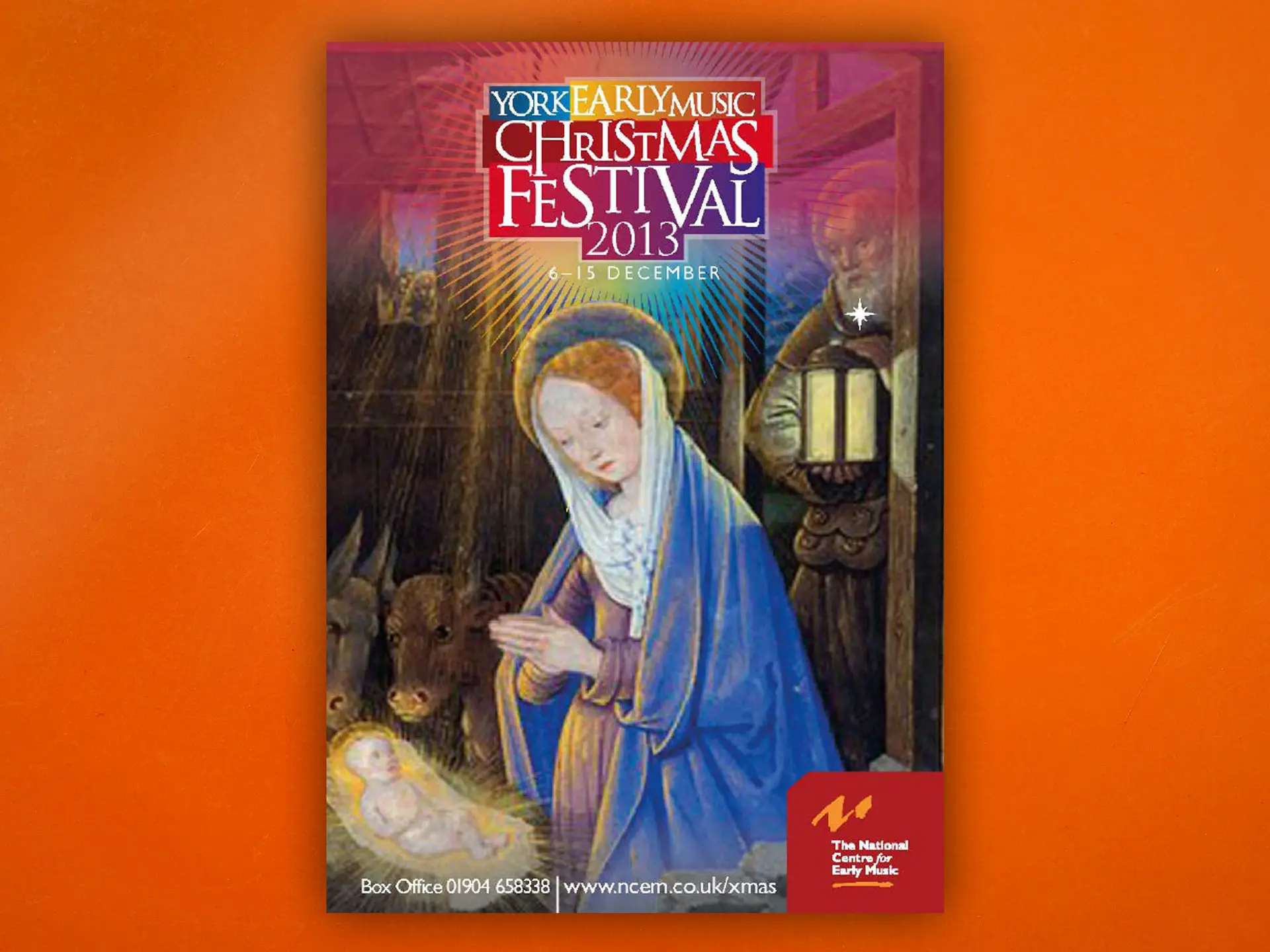 York Early Music Christmas Festival 2013 brochure design