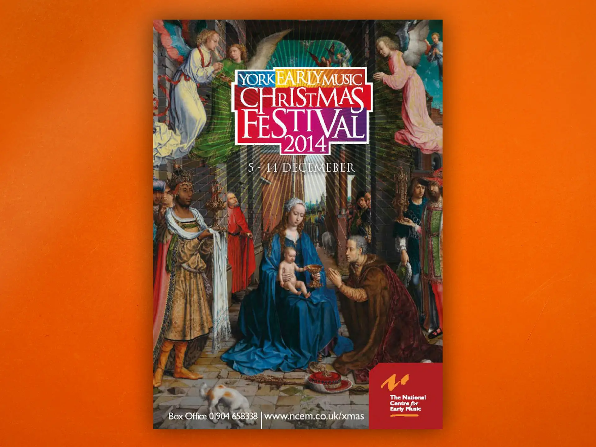 York Early Music Christmas Festival 2014 brochure design