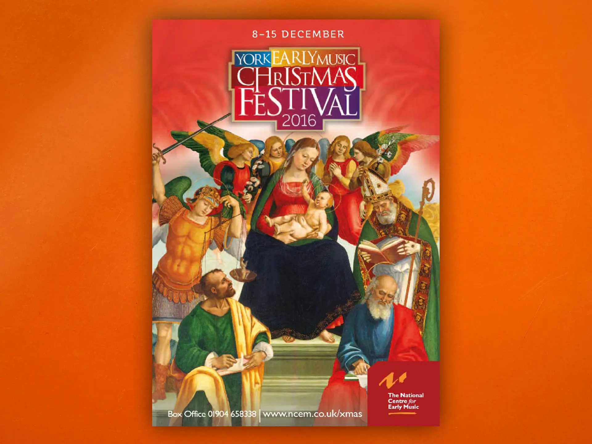 York Early Music Christmas Festival 2016 brochure design