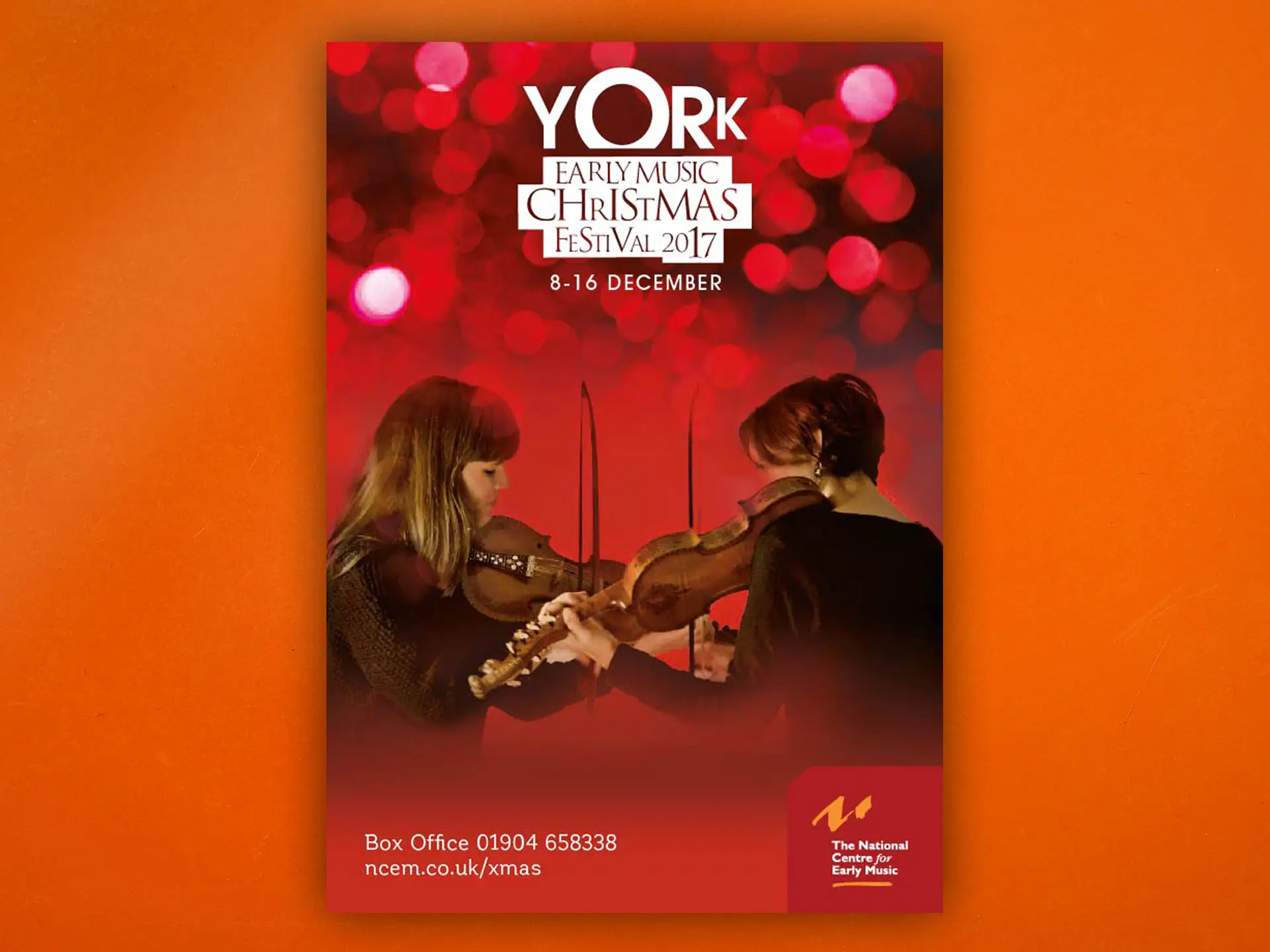 York Early Music Christmas Festival 2017 brochure design