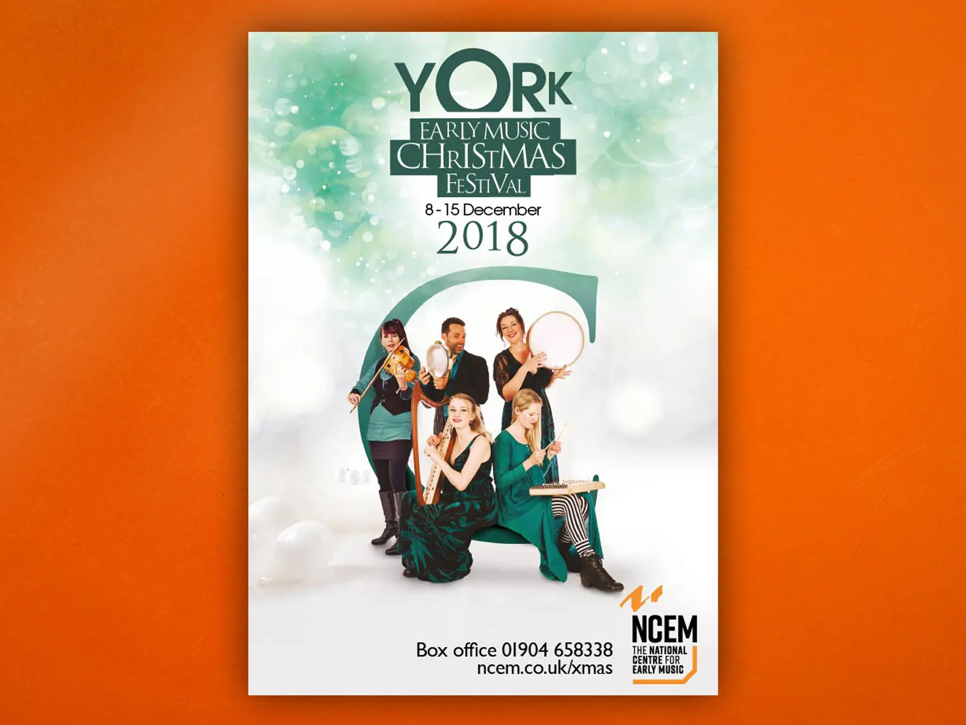 York Early Music Christmas Festival 2019 brochure design