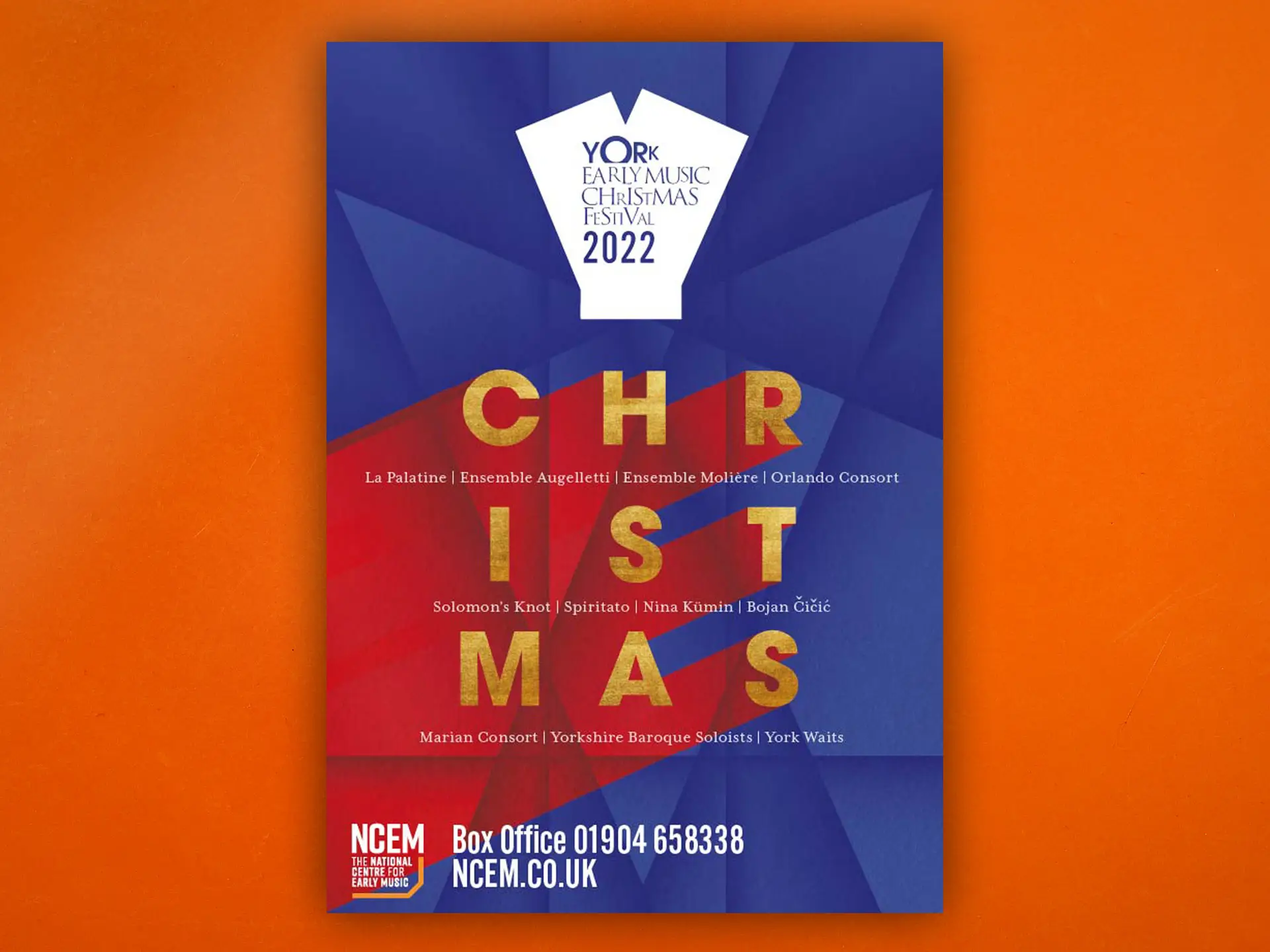 York Early Music Christmas Festival 2022 brochure design
